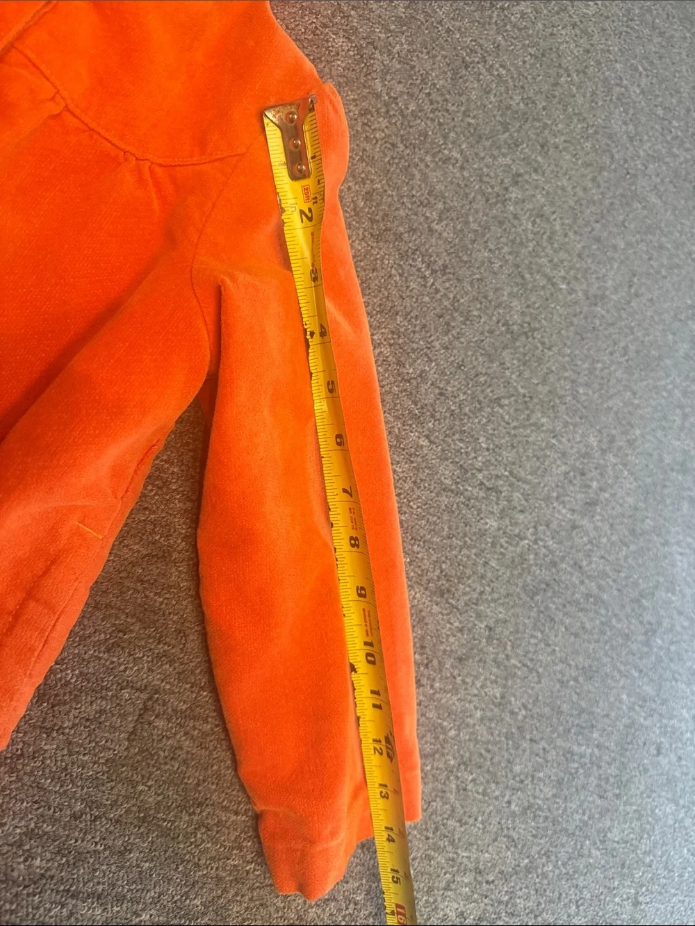 Gymboree Girls' Hooded Corduroy Velour - Bright Orange button up - SO CUTE !!!
